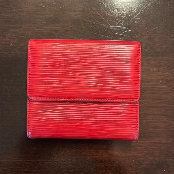 Louis Vuitton Handbags - Authentic Louis Vuitton Red Epi compact wallet